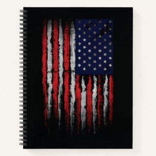 Grunge U.S.A.-Flagge Notizbuch