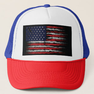 Grunge U.S.A.-Flagge Truckerkappe