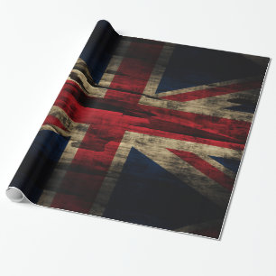 Grunge Union Jack britische Flagge Geschenkpapier