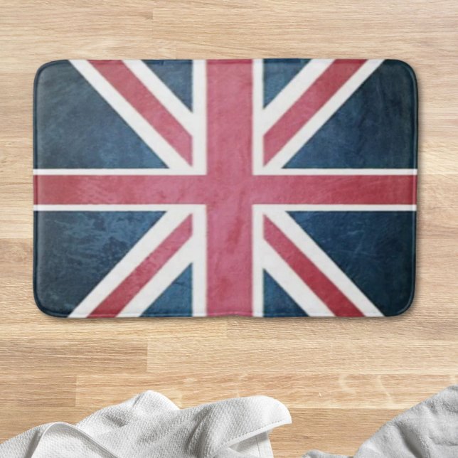 Grunge United Kingdom Britische Gewerkschaft Jack  Badematte (Grunge United kingdom british union jack flag Bath Mat)