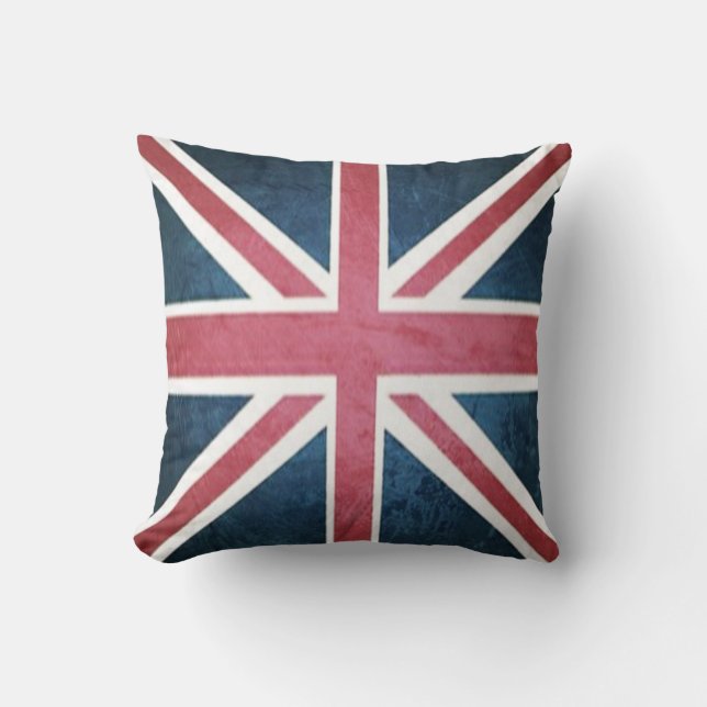 Grunge United Kingdom Britische Gewerkschaft Jack  Kissen (Vorderseite)