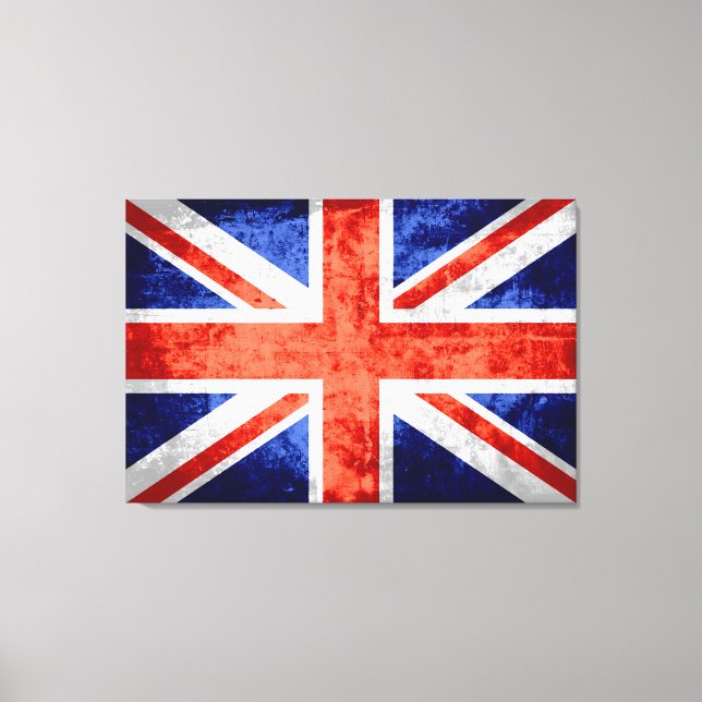 Grunge United Kingdom Flag 3 Leinwanddruck (Vorderseite)