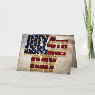 Grunge USA 4. Juli Unabhängigkeitserklärung Grafik Karte