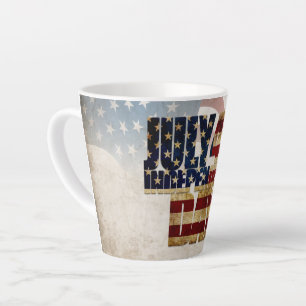 Grunge USA 4. Juli Unabhängigkeitserklärung Grafik Milchtasse
