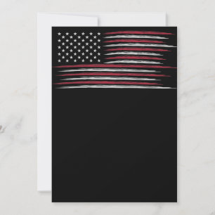 Grunge USA flag Einladung