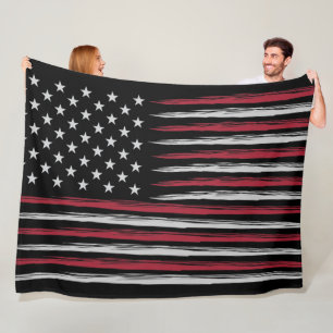 Grunge USA flag Fleecedecke