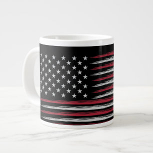 Grunge USA flag Jumbo-Tasse