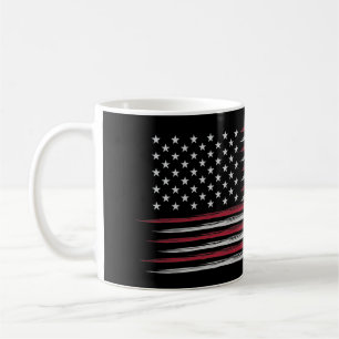 Grunge USA flag Kaffeetasse