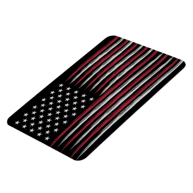 Grunge USA flag Magnet (Linke Seite)