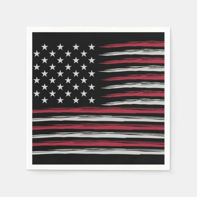 Grunge USA flag Serviette (Vorderseite)