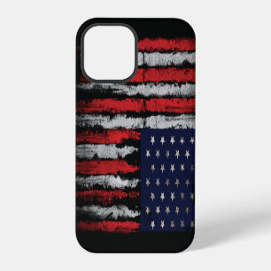 Grunge USA-Flagge iPhone 12 Pro Hülle