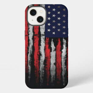 Grunge USA-Flagge iPhone Hülle