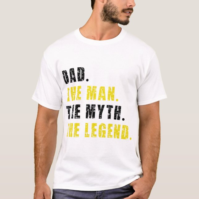 Grunge Vater Der Mensch Der Mythos der Legende T-Shirt (Vorderseite)