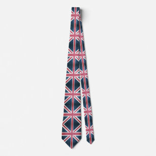 Grunge Vereinigtes Königreich britische Union Jack Krawatte