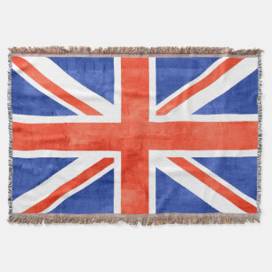 Grunge Vereinigtes Königreich Flagge Decke