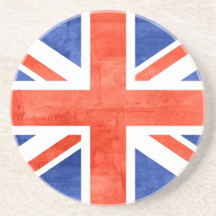 Grunge Vereinigtes Königreich Flagge Getränkeuntersetzer
