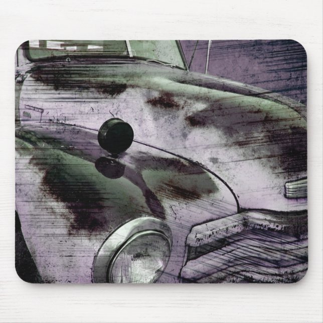 Grunge Vintag Chevy Lieferwagen Mousepad (Vorne)
