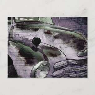 Grunge Vintag Chevy Lieferwagen Postcard Postkarte