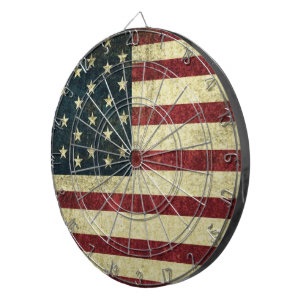 Grunge Vintag Flag Dartboard Dartscheibe