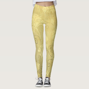 Grunge Vintage Blume Muster. Leggings