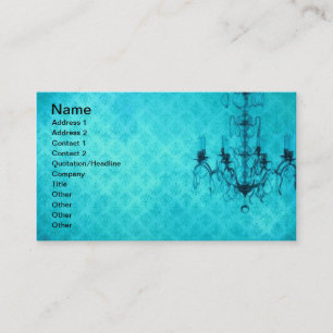 Grunge Wallpaper Chandelier Aqua Hintergrund Visitenkarte