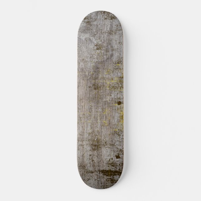 Grunge Wood Texture Skateboard (Vorderseite)