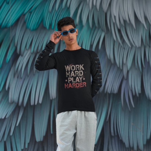 Grunge Work Harder - Funny Work Giftvoll Sweatshirt (Von Creator hochgeladen)