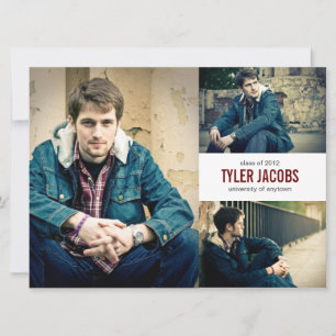 Grunge XL Faire-part de graduation photo