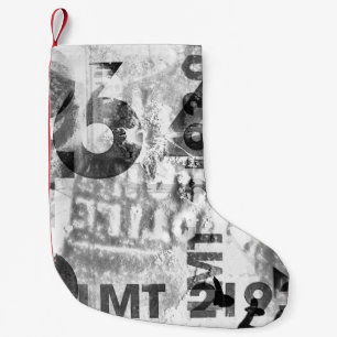 grungeabstrakt, alt, alternativ, alt, antiqu kleiner weihnachtsstrumpf