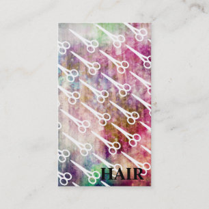 Grungegalaxie scissors Haar-Stylist cosmotology Terminkarte