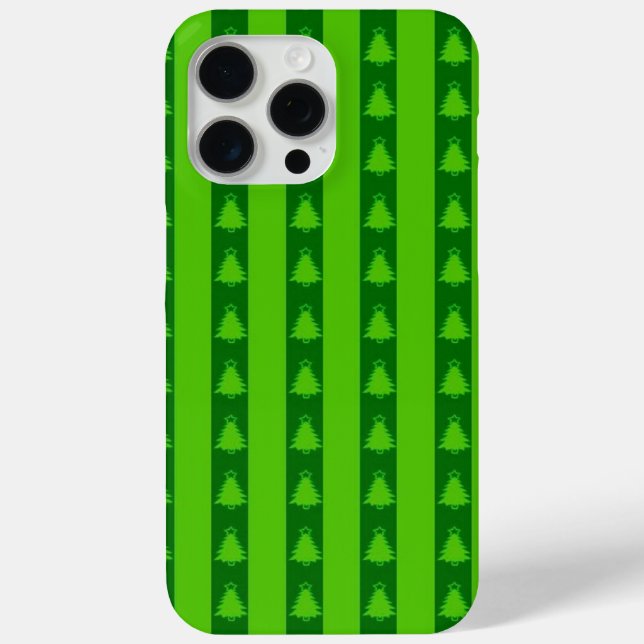 Grüngestricktes Weihnachtsbaummuster Case-Mate iPhone Hülle (Rückseite)