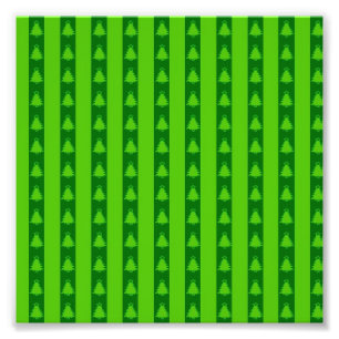 Grüngestricktes Weihnachtsbaummuster Fotodruck
