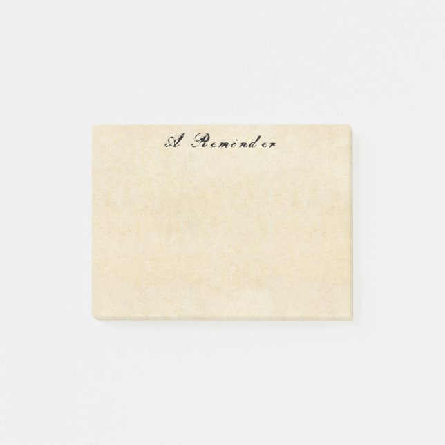 Grungey alte Pergamentpapier-Post-It-Notes Post-it Klebezettel (Vorderseite)