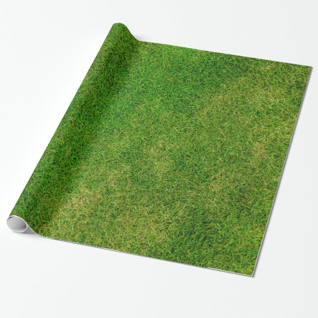 Grüngras-Foto Geschenkpapier (Ungerollt)