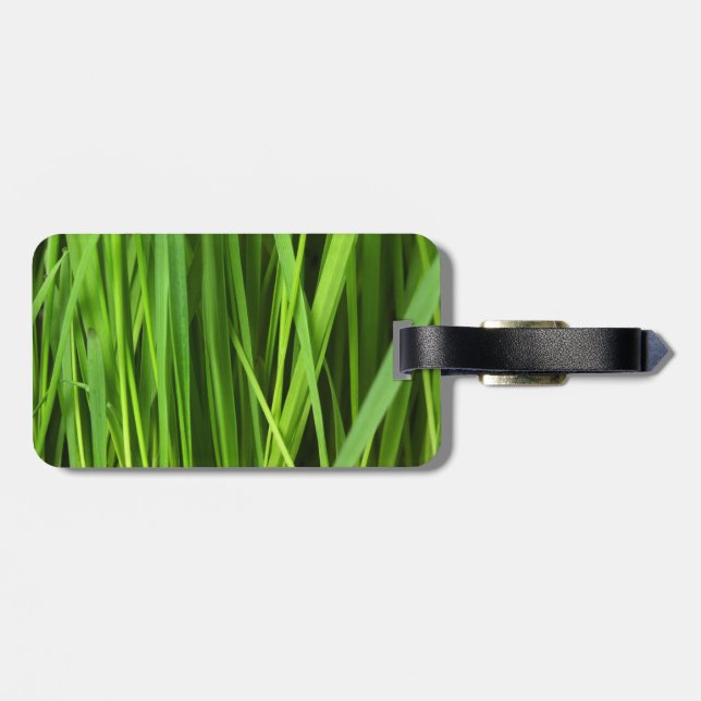 Grüngras Gepäckanhänger (Rückseite horizontal)