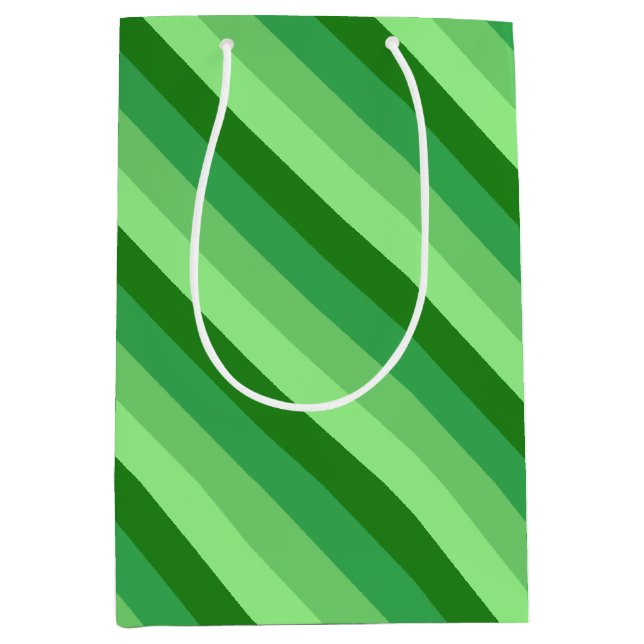 Grüngras-Medium-Geschenktasche Mittlere Geschenktüte (Vorderseite)