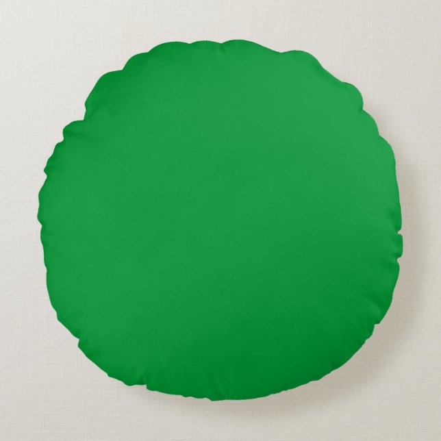 Grüngras Rundes Kissen (Vorderseite)