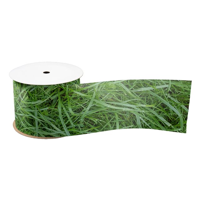 Grüngras Satinband (Spule)
