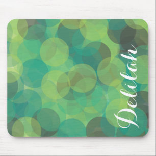 Grüngrauer Individuelle Name Mousepad
