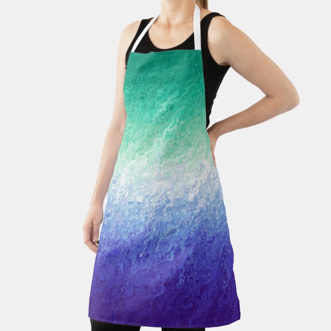 Grungy Abstrakt MLM Men Love Men Pride Flag Schürze (InSitu)