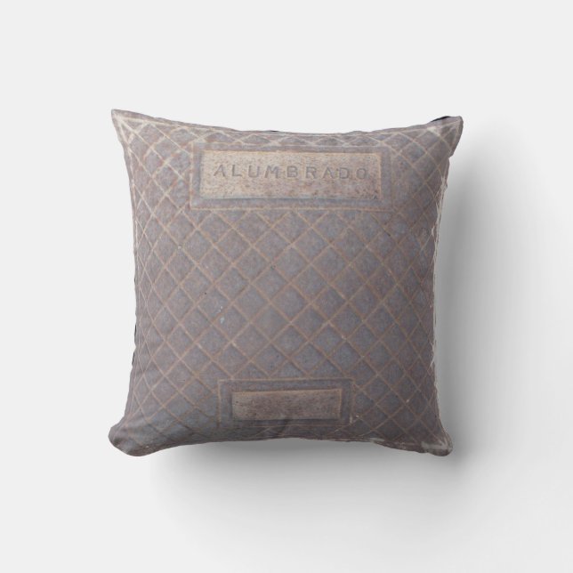 Grungy Alumbrado Metal Cap Kissen (Vorderseite)
