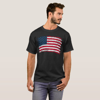 Grungy American Flag T-Shirt