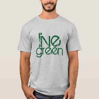 grungy coole grüne Klimalebhaftmitteilung T-Shirt
