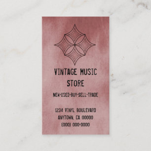 Grungy Diamant-Visitenkarte, Cabernet Visitenkarte