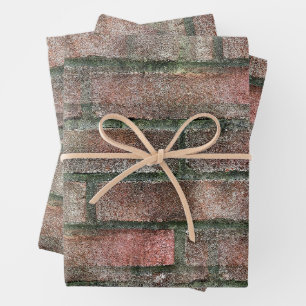 Grungy Dirty Moldy Brick Wall Geschenkpapier Set