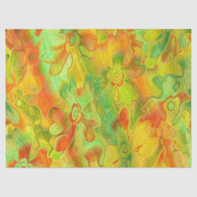 grungy-gestrichen-Florals-7- Gewebepapier Seidenpapier (Vorderseite)