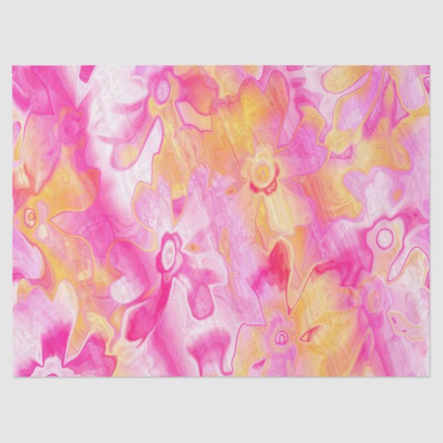 grungy-gestrichen-Florals-9- Gewebepapier Seidenpapier (Vorderseite)