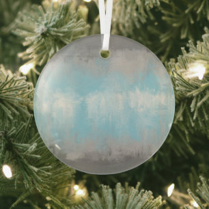 Grungy glitchiger funky abstrakter Demiboy-Stolzfl Ornament Aus Glas