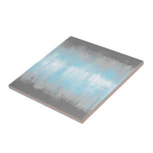 Grungy Glitchy Funky Abstrakt Demiboy Pride Flag Fliese
