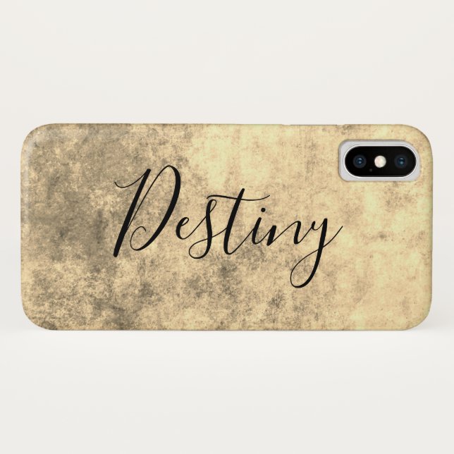 Grungy Gold Textur Case-Mate iPhone Hülle (Rückseite (Horizontal))